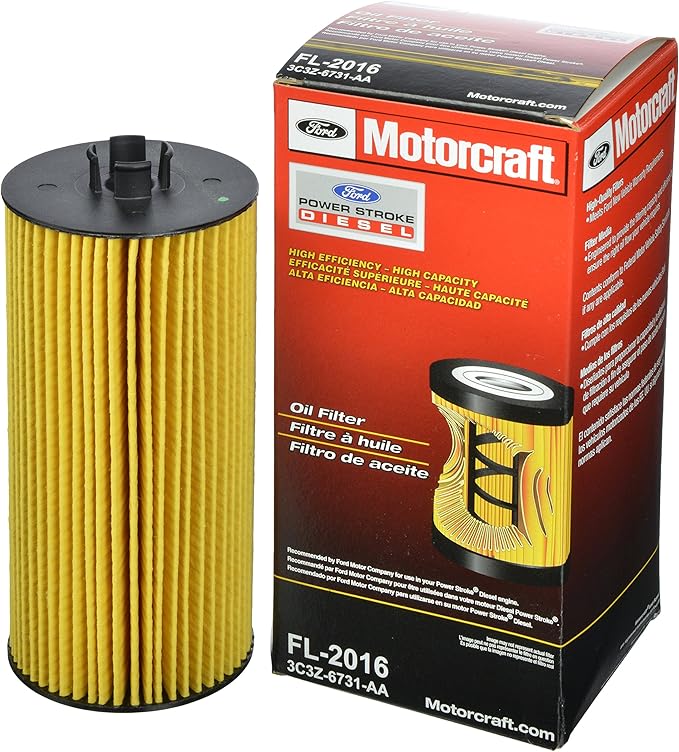 Motorcraft FL-2016 Engine Oil Filter – Fits Ford 6.0L & 6.4L Powerstroke Diesel (2003–2010)